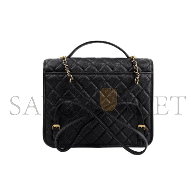 CHANEL 22K GRAINED CALFSKIN BACKPACK AS3662 (31*31*9cm)